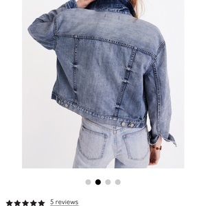 Madewell Boxy-Crop jean jacket